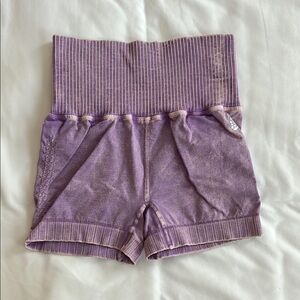 Free People Purple Bike Shorts